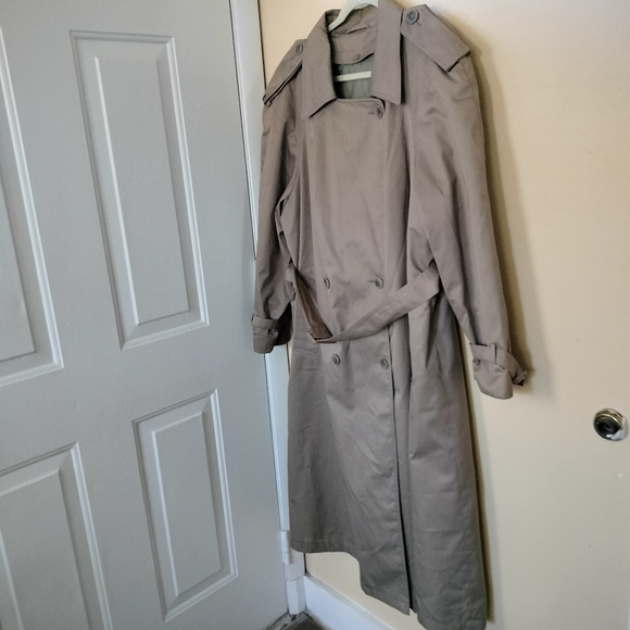 Worthington Classic Thermolite Trench Coat Beige Belted 18W Removable Lining - Picture 2 of 10